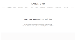 Desktop Screenshot of aaronoro.com