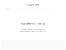 Tablet Screenshot of aaronoro.com